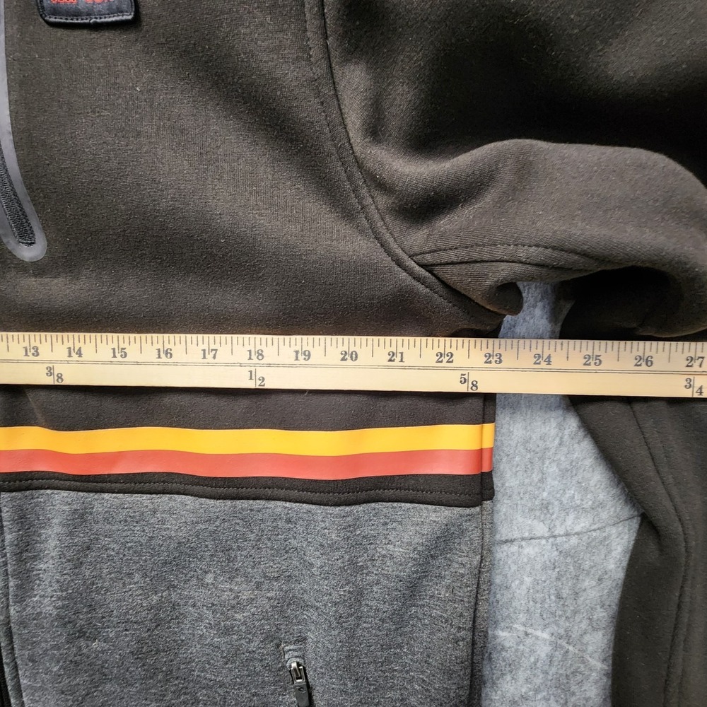Rip Curl Anti-Series Departed Fleece Jacket Men XXL (Fits as Slim XL) Black Gray - Picture 6 of 7